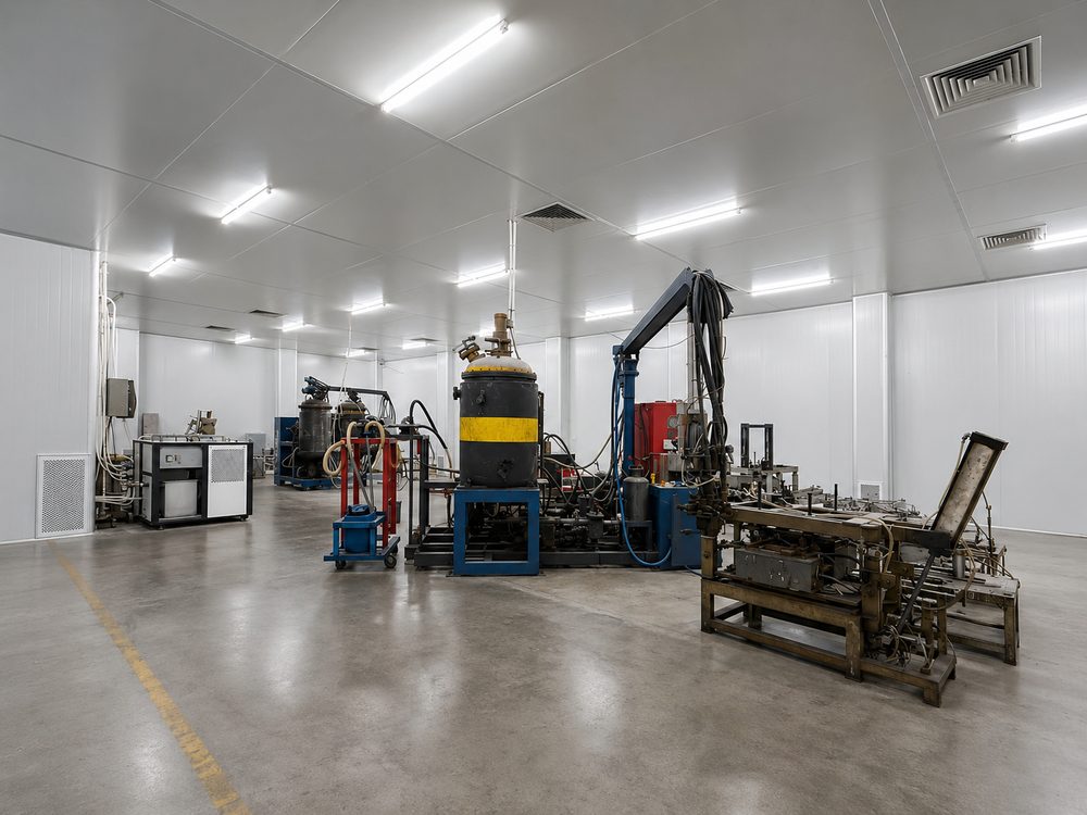 Foaming and equipment area